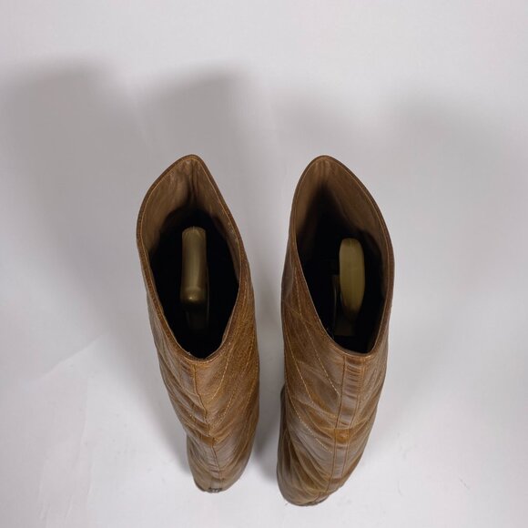 CHANEL Brown Leather Fold-Over Knee High Boots *AS IS* FINAL SALE! - Picture 13 of 16